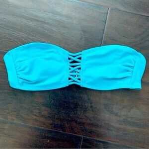 Target Xhilaration Bandeau Bikini Top - Green/Teal | Size: S